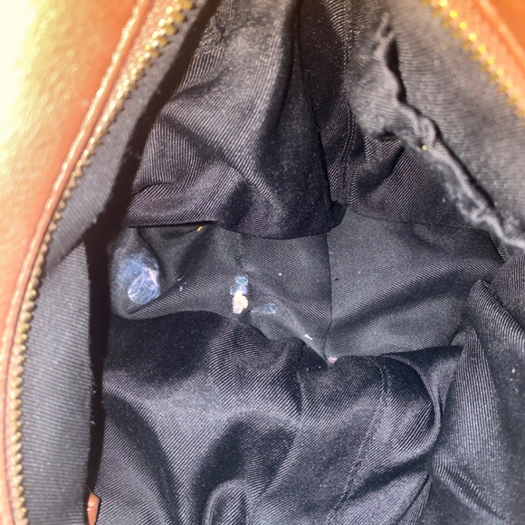 ELLIOTT LUCCA Purse Brown Leather Zip Lined Front/Rear Pocket Crossbody HandBag - Picture 11 of 11